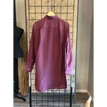 NWT Thakoon Shirt Dress Large Maroon Small Silk Oversized Red Photo 5