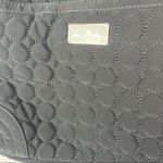 Vera Bradley Black Quilted Rounded Foldover Shoulder Bag Photo 4