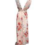 Lulus LULU’S Garden Meandering Blush Floral Print Maxi Dress Size S Photo 8