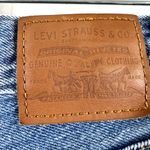 Levi's Premium Ribcage Straight Ankle Jeans Button Fly Medium Wash Blue 24x26 Photo 3