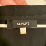 Alfani  Scoop Neck Blouse Black Chiffon Cap Sleeve Photo 6