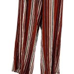 Altar'd State Striped Ruffle Overlay Wide Leg Jumpsuit Romper Medium Photo 77