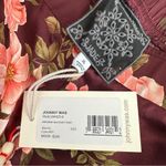 Johnny Was New! Winonna Silk Easy Pants Burgundy Floral Pull On Pants Size XL Photo 5