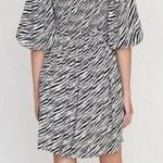 Faithfull the Brand alina zebra animal print ruched mini dress Photo 1
