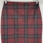 Sanctuary Black Red Plaid Midi Pull On Stretch Pencil Skirt Women’s Size Small Photo 6