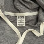 PINK - Victoria's Secret Pink Angels Baseball Sparkle Hooded Sweatshirt Grey Red & White Women's Size XS Photo 7