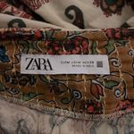 ZARA Paisley Print Lace Up Waist Shirt Dress For Women Chic Retro Size Medium Photo 10