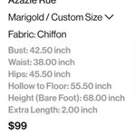 Azazie  Bridesmaid Chiffon Dress in Marigold Photo 6