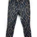 L'Agence Margot Black High-Rise Ankle Skinny Chain-Print Jeans 26 Preppy Photo 10