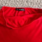SheIn red ribbed tube top Photo 2