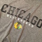 Chicago Blackhawks Jersey Tee Shirt NHL Women’s Gray Black Red Size XL Photo 4