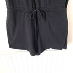 NBD  Frankie Black Romper size medium Padded Shoulders Drawstring Waist Photo 2