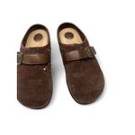 New G H Bass 6 Mules Slip On Suede Cork Eurostep Delorean Delyse Womens Brown Photo 1