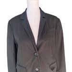 Norma Kamali  - Single Breasted Two Button Black Blazer Sz 10 Photo 1
