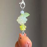 Handmade Kawaii cute funky y2k capybara phone charm/keychain/bag accessory/car display🌼🍃🌟 Photo 5