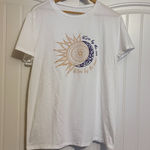 Live By The Sun Love By The Moon T shirt XXL Xtra Xtra Large White Damen Cotton Photo 0