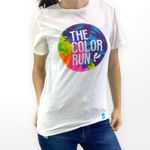 HAPPIEST 5K White The Color Run Short Sleeve Round Neck T Photo 6