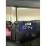 Marchessa notte black satin lace detail floral‎ print skirt Sz 4 Photo 5