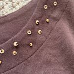 Vintage Breckenridge Cardigan Top Brown Fall Leaves Floral Detail Animal Print Size M Photo 9