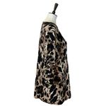 Jones New York Sweater Tunic Linen Crew Neck 3/4 Sleeves Leopard Women’s Size L Photo 2