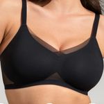 HONEYLOVE Liftwear Crossover Bra No Underwire Black Womens 1X Photo 0