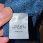 Tribekko 44 Blue Speckled Crew Neck Sweater Size 1X Asymmetrical Hem New fall Photo 3