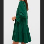 Pomander Place Tuckernuck Kenzo Dress in Hunter Green Crepe size XS Photo 3