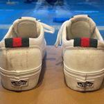 Vans White Custom Green Red Trim Stacked Sole Lace-Up Sneakers $90 VGUC Wmn 8.5 Photo 4