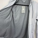 New Balance NWT New Balence Gray Fleece Lined Windbreaker Jacket Water Resistant Hooded M Photo 1