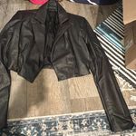 Naked Wardrobe  Crop Faux Leather Jacket M Photo 4