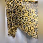 Sam Edelman Floral Yellow and Black Smocked High Waist Dress 8 Photo 7