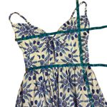 Hill House  100% Cotton Romantic Clean Juliana Blue Shell Mosaic Dress SZ Large Photo 14