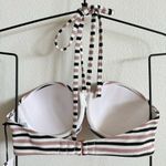 Shade & Shore Pink Textured Striped Bandeau Halter Bikini Top Women’s 34C NWT Photo 6