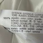 ZARA Cream White Striped Long Sleeve Gold Button Down Crop Blazer Coat Jacket S Photo 7