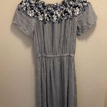 Label of Graded Goods L.O.G.G.  blue and white striped with flower detailing Photo 3