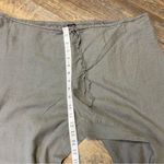 Eileen Fisher Wide Leg Pants 100% Irish Linen Gray Pull On Lagenlook Crop XL Photo 2