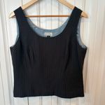 Tahari ‎ Gray Pinstripe Three Piece Skirt Suit Set Size 14 Photo 6