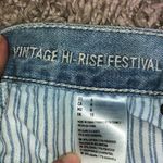 American Eagle  distressed vintage high rise festival shorts light wash size 6​​ Photo 5