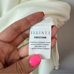 Elliatt ‎ Xara One Shoulder Crepe Asymmetrical Dress White S Photo 5