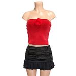 GUIZIO Blume Mini Skirt, Black, Small Black Photo 4