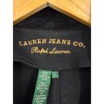 Lauren Jeans Co Ralph Lauren Black Velvet Collar Button Front Jacket Women's L Size L Photo 1