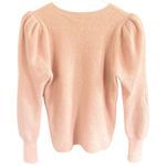EUC Minnie Rose 100% Cashmere Puff Shoulder Sweater Baby Pink Size Small Photo 3