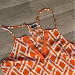 Mud Pie  medium 8 10 Orange White Geometric halter tank Dress - no belt Photo 1