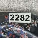 EXPRESS Shirt Womens Small Black Blue Floral Portofino Versatile Office Casual Photo 6