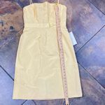 New! NWT J. Crew 100% Silk Dress Yellow Bow Sleeveless Removable Straps Dress Size 8 Photo 3