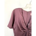 Show Me Your Mumu Rome Twist Satin Gown Dress Plum Purple Size XXS NEW Photo 6