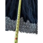 Kay Unger  New York 100% Silk Midi Dress Black & White Floral Embroidered Size 8 Photo 8