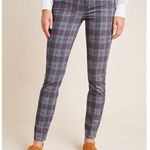Anthropologie NWT Paige Hoxton High-Rise Skinny Jean Black Atlantic Tartan Plaid Photo 3