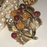 Lot of Single Screw Back Clip On Vintage Earrings Coro Lisner Gold Photo 4