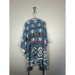 Sundance  Sweater Wrap Poncho Size Medium Large Aztec Tribal Print Loungewear Photo 8